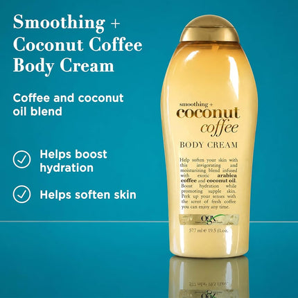 OGX Crema Corporal Suavizante + Café de Coco 19.5 oz