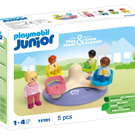PLAYMOBIL 71701 JUNIOR Number-Merry-Go-Round, Deve