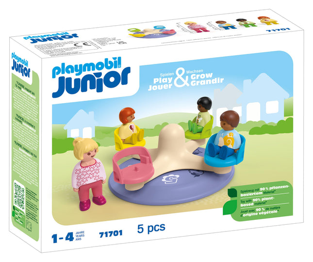 PLAYMOBIL 71701 JUNIOR Number-Merry-Go-Round, Deve