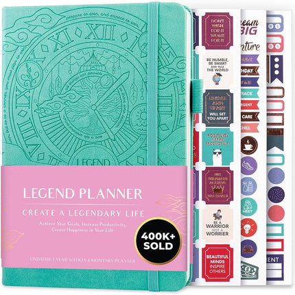 Legend Planner - Undated Weekly & Monthly Life Pla