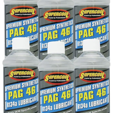 TSI Supercool P46-8-6CP Aceite de viscosidad 46 PAG, 8 oz, paquete de 6