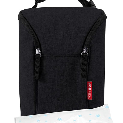 Skip Hop Double Bottle Bag, Black, EA