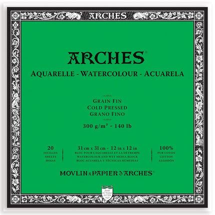 Arches Cold Pressed 300 GSM Watercolour Paper Bloc