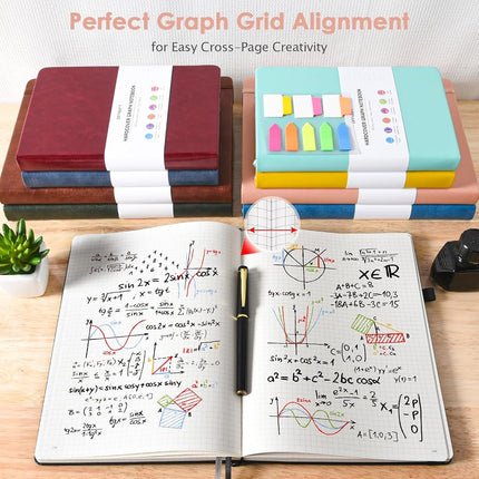 Graph Paper Notebook A4, 312 Numbered Pages Squared Grid Journal 8.5" x 11"