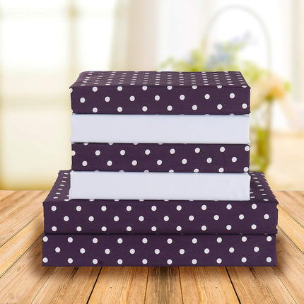 Elegant Comfort Luxury Soft Bed Sheets Polkadot Pa