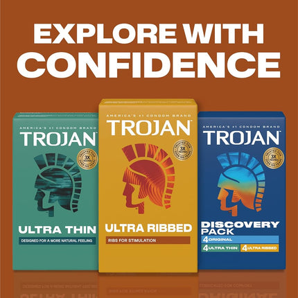 Trojan Ultra Ribbed, 36ct