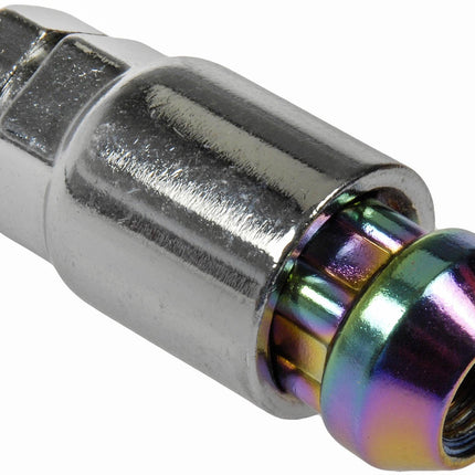 Dorman 711-335G Pack of 16 Neo-Chrome Wheel Nuts and 4 Lock Nuts with Key