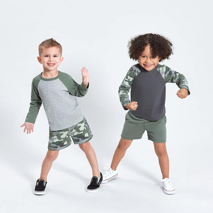 Gerber Lot de 3 shorts en tricot à enfiler pour bébé garçon, multicolore, 3T