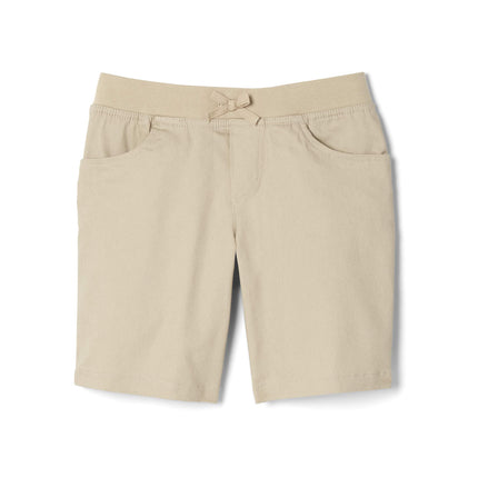 French Toast Girls' Big Pull-On Cotton Twill Short