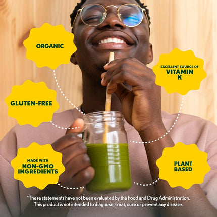 Amazing Grass Organic Wheat Grass Powder: 100% Whole-Leaf Wheat Grass Smoothie Booster, 30 Servings