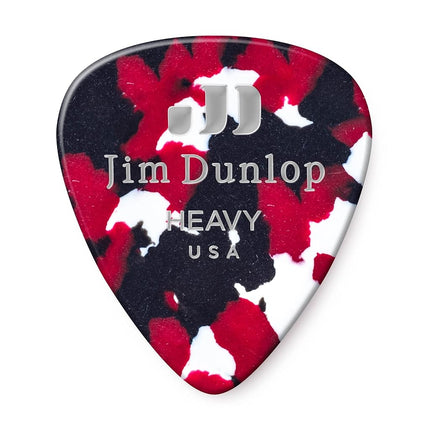 Dunlop 483R06HV Confetti Classic Celluloid Heavy Guitar Picks, 72-Pack