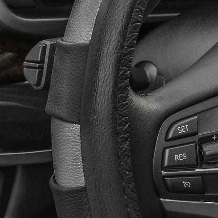 FH Group FH2005GRAY Steering Wheel Cover (Genuine Leather Sport Gray)