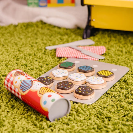 Melissa & Doug Slice and Bake Wooden Cookie Play Food Set