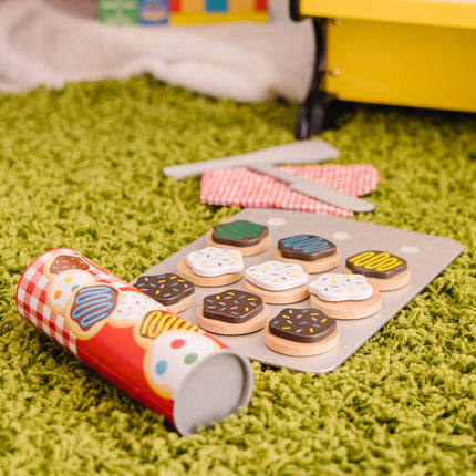 Melissa & Doug Slice and Bake Wooden Cookie Play Food Set