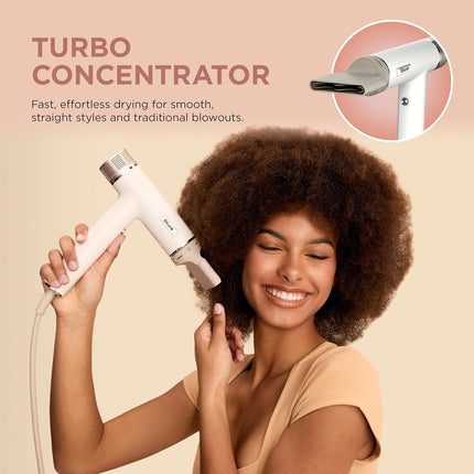 Shark SpeedStyle Pro Professional Performance High-Velocity Hair Dryer System with Scalp Shield and IQ Speed Styling & Drying Suite, Straight and Wavy Hair, Lightweight, Ionic, No Heat Damage, HD731