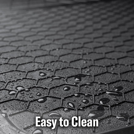 Custom Accessories Armor All 78919 Heavy-Duty Rubber Trunk Cargo Liner Floor Mat Trim-to-Fit for Car, SUV, Van and Trucks, Black