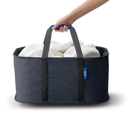 Joseph Joseph Hold-All, Collapsible 35L Washing laundry basket bag, durable fabric, moisture resistant - Carbon Black