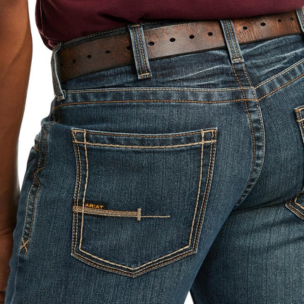 ARIAT Men's Rebar M4 Slim Fit Durastretch Straight Leg Jean, Ironside, 29W x 34L