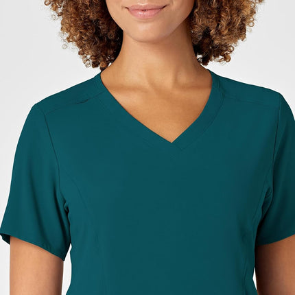 WonderWink Renew Women's V-Neck Scrub Top, Caribbean, Medium