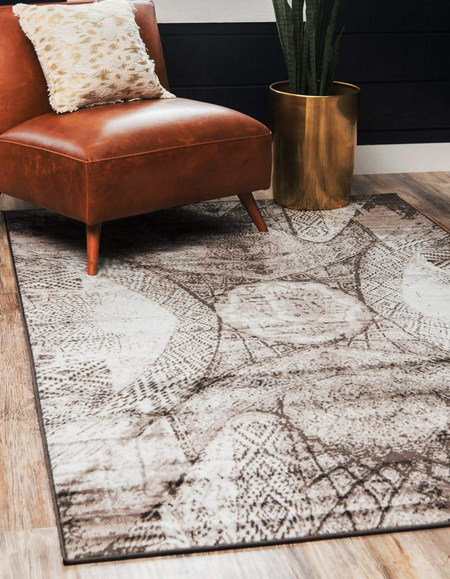 Unique Loom 3141546 Area Rug, 3' x 5', Brown