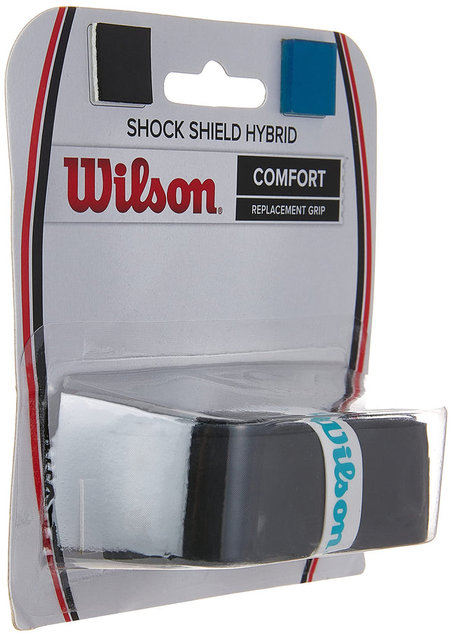 Wilson Shock Shield Hybrid Tennis Racquet Replacement Grip, Black
