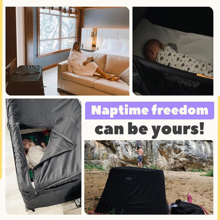 SnoozeShade for Travel Cots and Portacots Blackout Cover and Sleep Aid