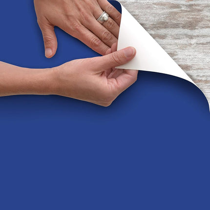 Con-Tact Brand Creative Covering, 09F-C9H13-12, Adhesive Vinyl Shelf Liner and Drawer Liner, Royal Blue, 18" x 9'