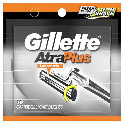 Gillette AltraPlus Razor with Lubrastrip, 10 Count, Mens Razors / Blades