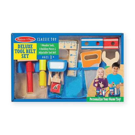 Melissa & Doug Deluxe Tool Belt Set | Pretend Play | Role Play Sets | 3+ | Gift for Boy or Girl