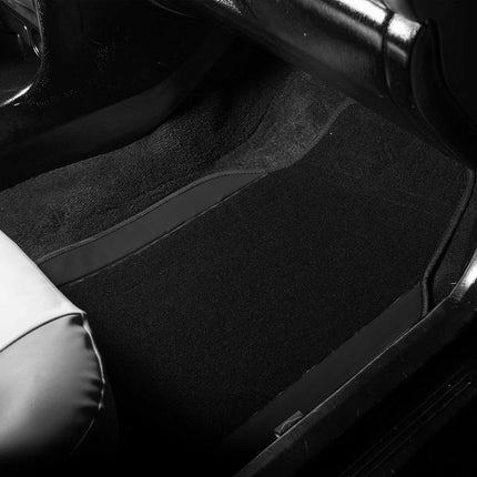 FH Group Car Floor Mats - Carpet Floor Mats for Cars, Universal Fit Automotive Floor Mats, All Purpose Car Floor Mats, Carpet Protector Mat for Most Sedan, SUV, Truck Floor Mats Black