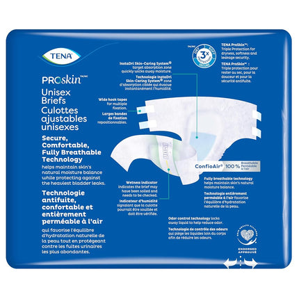 TENA Incontinence Briefs, Super, Medium 14 ea