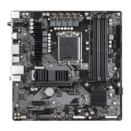 GIGABYTE B760M DS3H AX DDR4 (LGA 1700/ Intel/ B760/ M-ATX/ DDR4/ 2* M.2/ PCIe 4.0/ USB 3.2 Gen 2 Type-C/WiFi 6E/ 2.5GbE LAN/Q-Flash Plus/PCIe EZ-Latch/Gaming Motherboard)