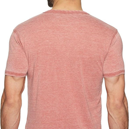 Lucky Brand Men's Venice Burnout Notch Neck Tee Shirt T, Cowhide, XXL