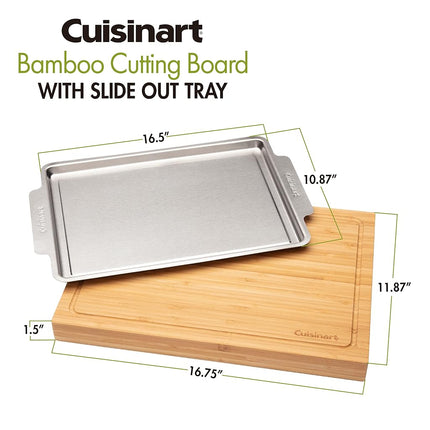 Tabla de cortar de bambú Cuisinart CPK-4884 con bandeja oculta