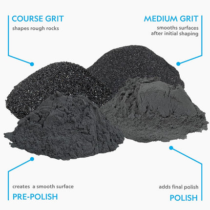 NATIONAL GEOGRAPHIC Rock Tumbler Grit - 1.49kg Polishing Grit Media for Any Rock Tumbler, Rock & Stone Polisher, Polishes 3.63 - 4.54kg of Rocks