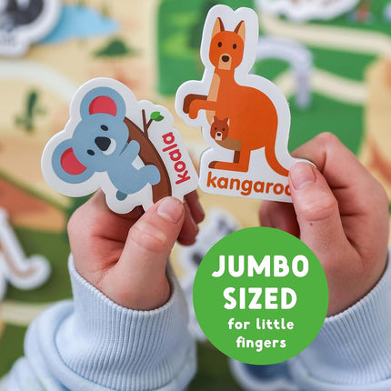 Curious Columbus Zoo Animal Fridge Magnets for Toddlers 1-3 Year Olds