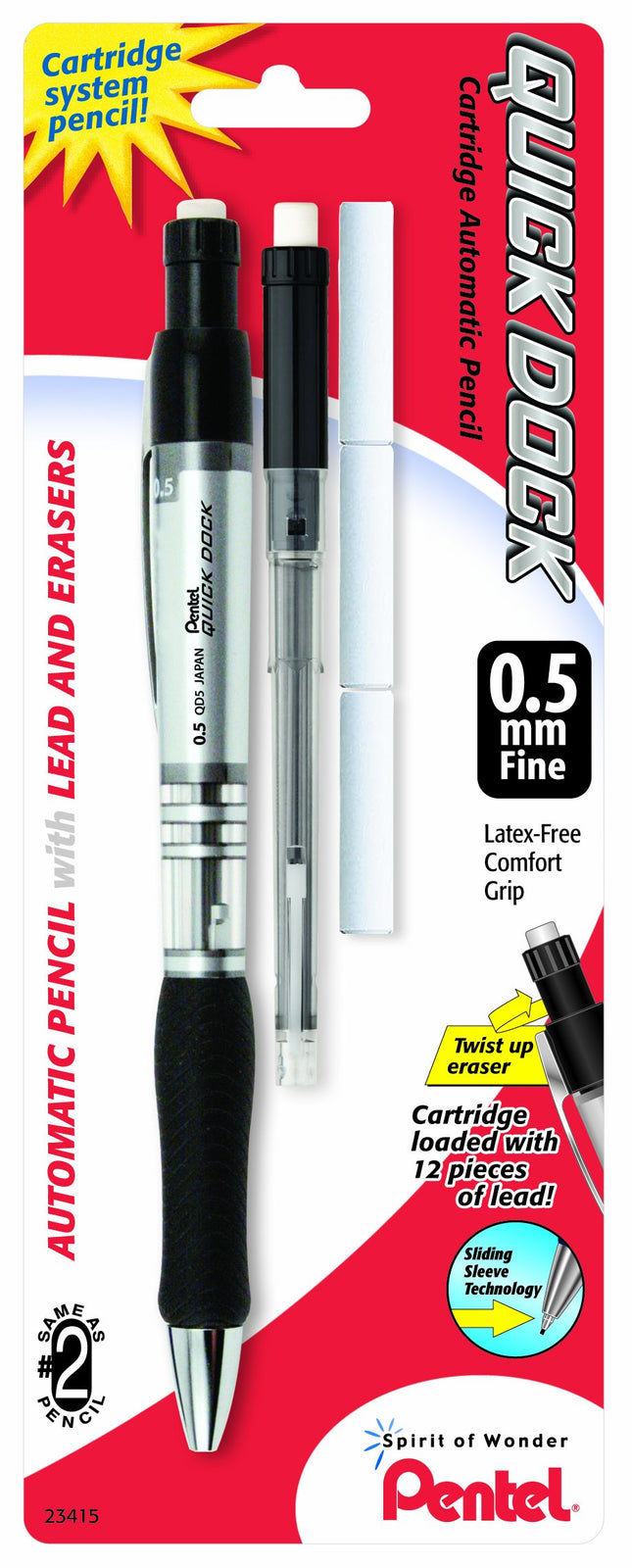 Pentel Quick Dock Mechanical Pencil 0.5Mm