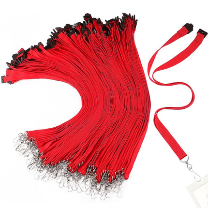 Patelai 60 Pcs Breakaway Lanyards with J Hook, Red