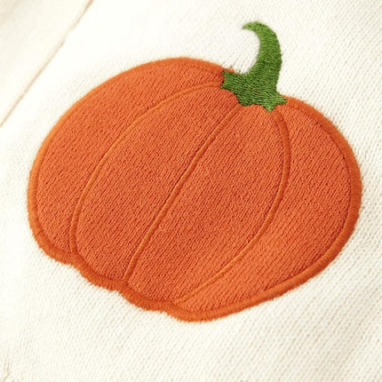 Gymboree Girls' and Toddler Long Sleeve Cardigan Button Up Sweater, Pumpkins, 12