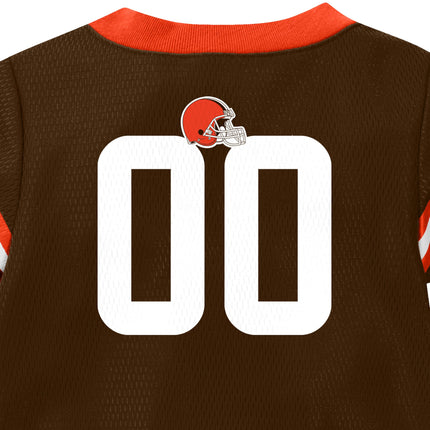 NFL Cleveland Browns Team Jersey Bodysuit, brown/orange Cleveland Browns, 0-3 Months