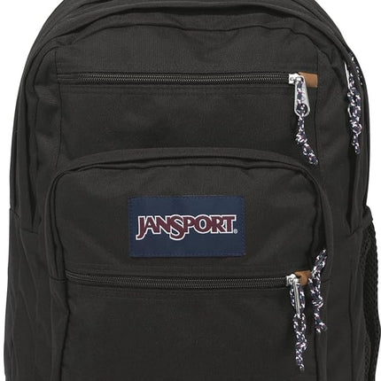 JANSPORT Cool Backpack, with 15-inch Laptop Sleeve - Large Computer Bag Rucksack with 2 Compartments, Ergonomic Straps, Black, Black, One Size, Cool Backpack