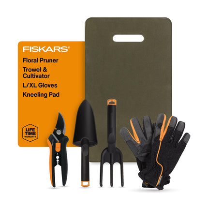 Fiskars Flower Gardening Tool Set with Floral Prun