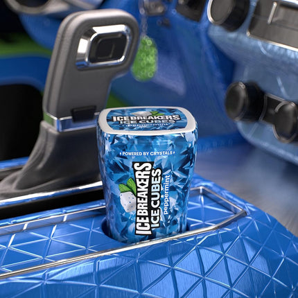Goma de Mascar ICE BREAKERS ICE CUBES, Menta sin Azúcar, 40 unidades (Paquete de 4)