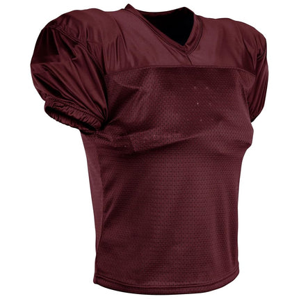CHAMPRO Boys' Preseason Practice Mesh Youth Football Jersey, Maroon, X-Large