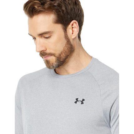 Under Armour Men's Tech 2.0 Short Sleeve T-Shirt, Steel Light Heather (036)/Black, 5XL