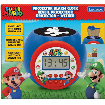 LEXIBOOK, Mario Projector Alarm Clock, RL977NI