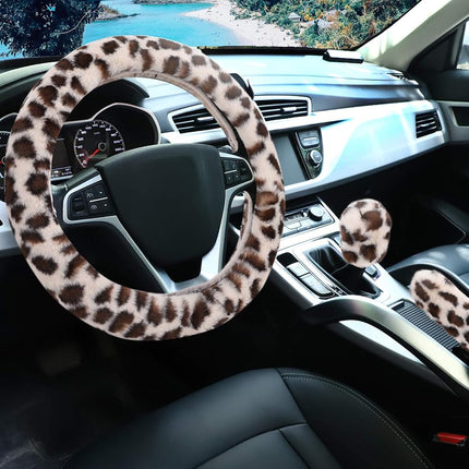 Fuzzy Steering Wheel Cover for Women Girls, Accmor