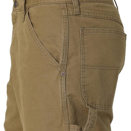 Wrangler Authentics Men's Classic Carpenter Jean, Olive Drab Canvas, 44W x 30L