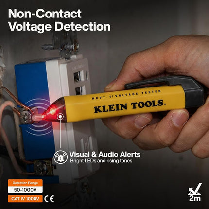 Klein Tools 69149P Electrical Test Kit with Digital Multimeter, Noncontact Voltage Tester and Electrical Outlet Tester, Leads and Batteries, Green,Red