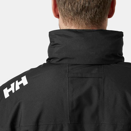 Helly Hansen Men's Crew Hooded Midlayer Jacket 2, Black, 2XL